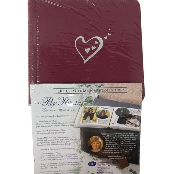 Creative Memories Red Heart Album with pages & protectors - Picture 5 of 8